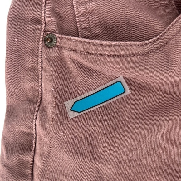 Aeropostale Mauve High Waisted MIDI Cuffed Hem Jean Shorts Size 4 Women’s - Picture 6 of 6